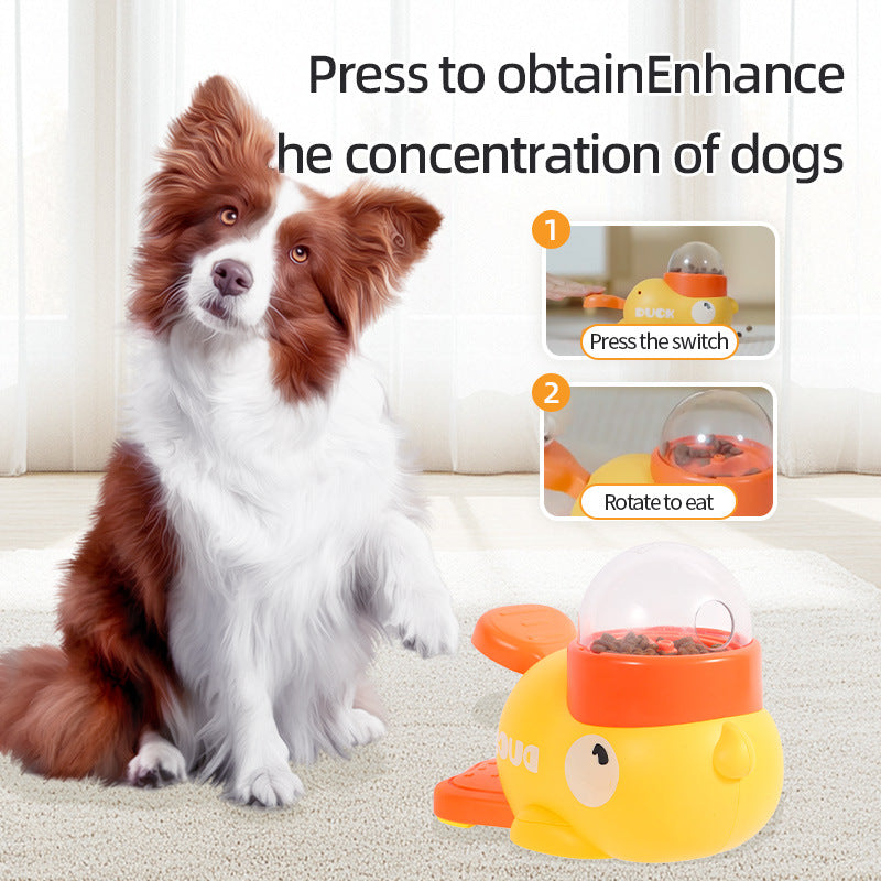 Puzzle Futterball Hund – Interaktiver Treat Dispenser im Enten-Design