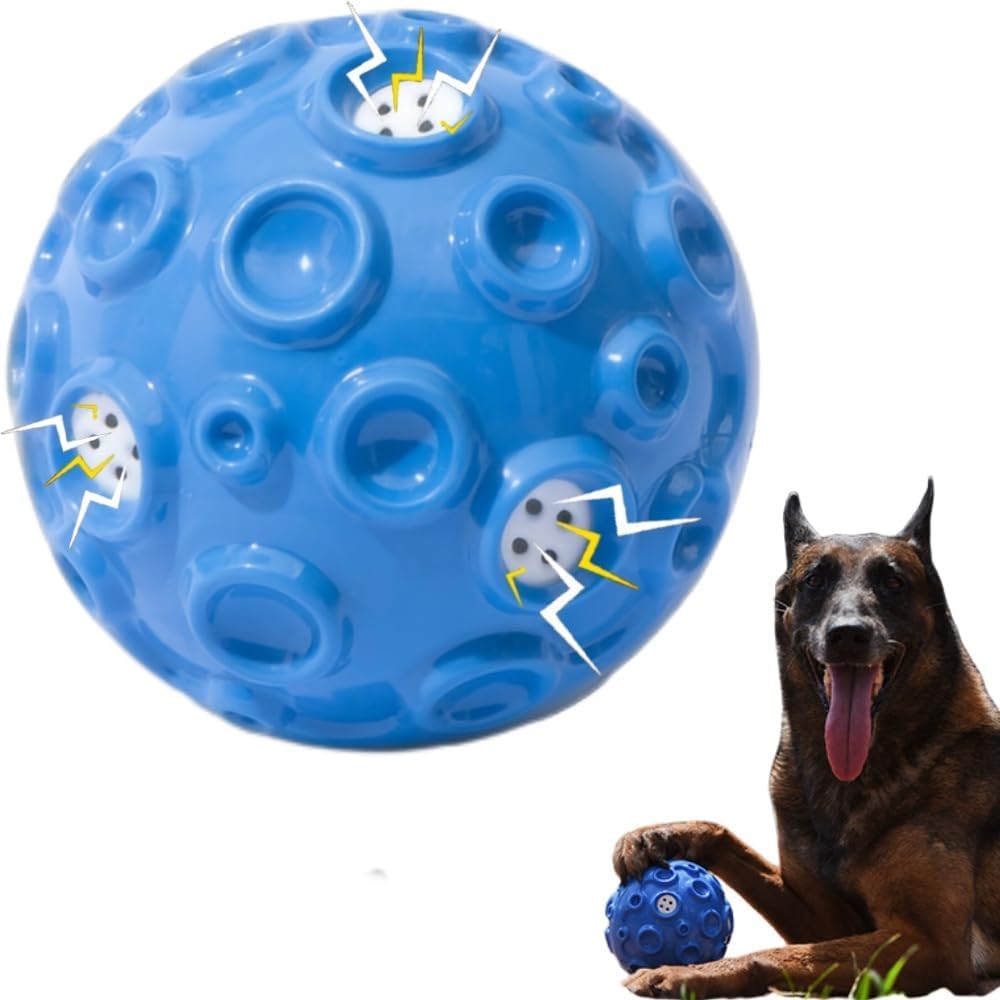 Interaktiver Quietschball für Hunde – Naturkautschuk, Zahnpflege & Stressabbau