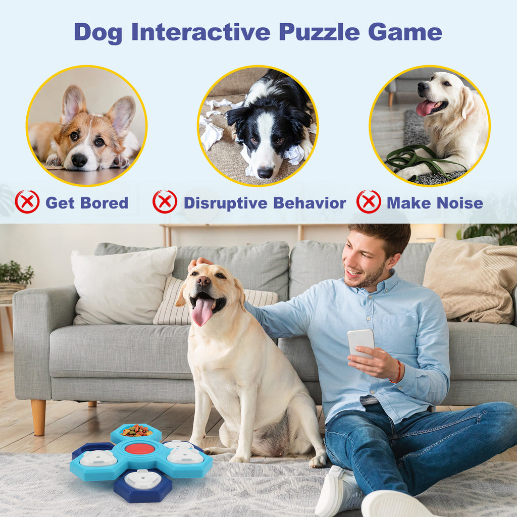 4-lagiger Puzzle-Napf für Hunde – interaktiv, zusammensteckbar & Anti-Schling