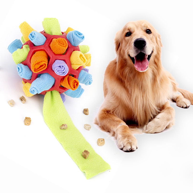 Schnüelball für Hunde – Fleece, Leckerli-Versteck & Nasenarbeit
