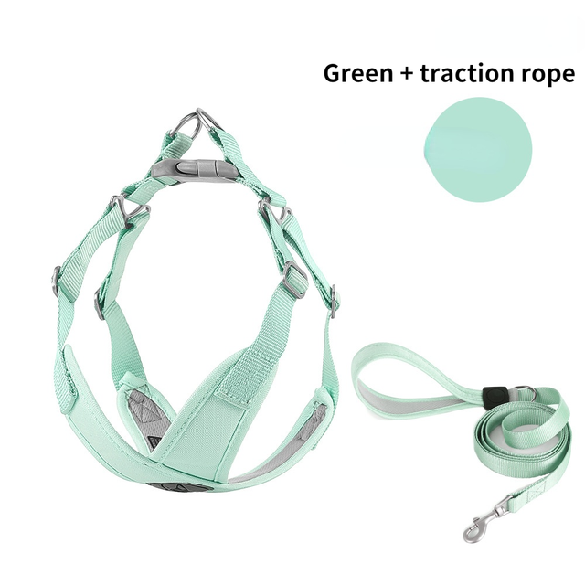 Hundegeschirr im Weste-Stil – Macaron-Farben, mit oder ohne Leine, XS–L