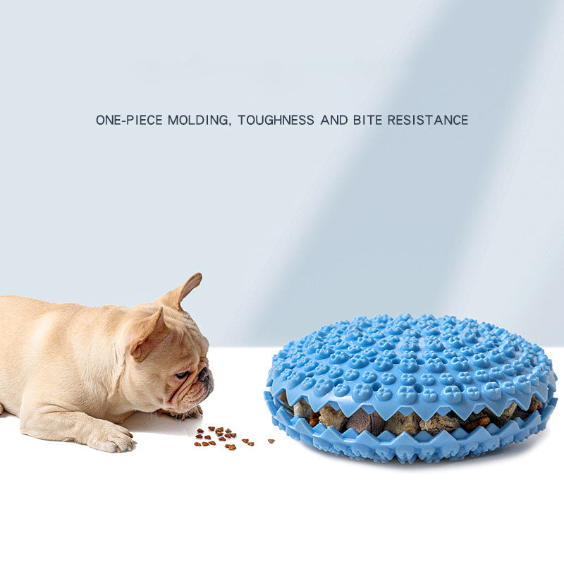 Leckerli-Ball mit Sound fuer Hunde - TPR | Bissfest | Zahnpflege | 4 Farben