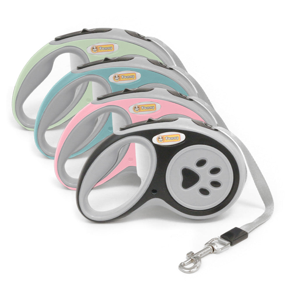 Einziehbare Hundeleine aus Nylon – 3m oder 5m, 360° knickfrei & Einhand-Bremse
