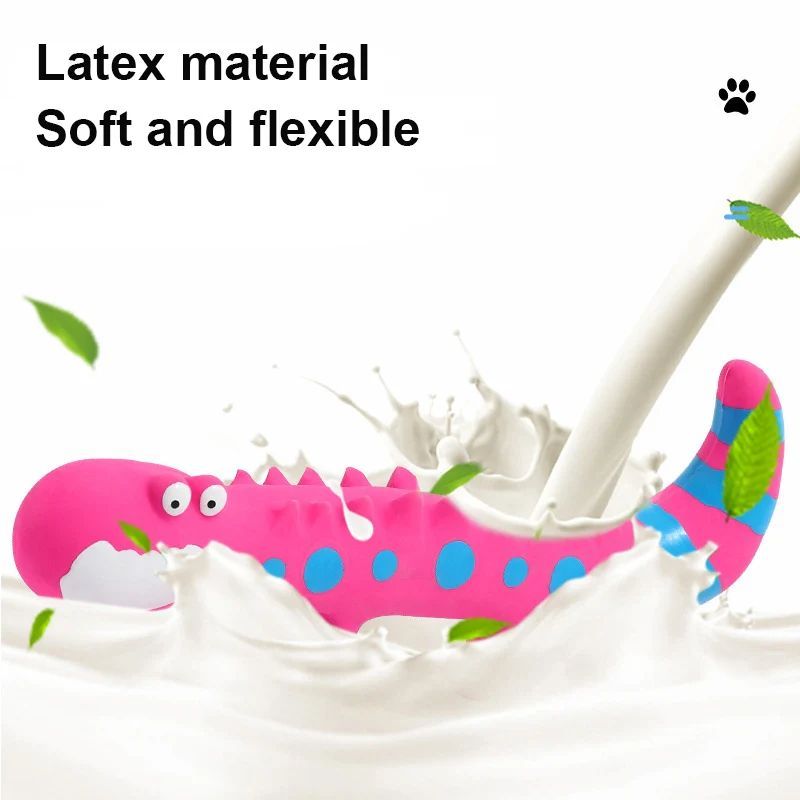Latex-Eidechse Quietschspielzeug für Hunde – Interaktives Kauspielzeug für kleine & mittelgroße Hunde