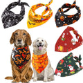 Hunde-Bandana 5er-Set – Weihnachten & Halloween, Polyester, Größe M