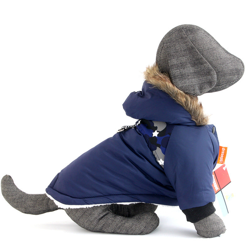 Hunde-Hoodie und Weste fuer Herbst und Winter - Baumwolle | 4 Farben | S-XXL | Warm und Gemuetlich