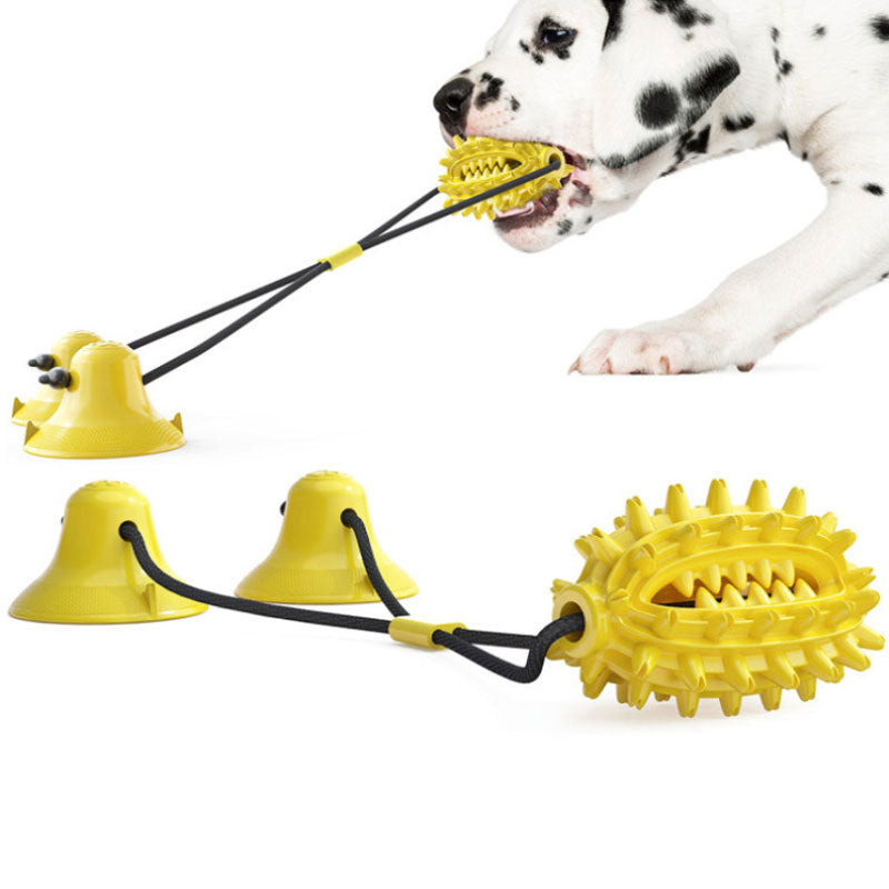 Kaktus Kauspielzeug mit Saugnapf für Hunde – TPR, bissfest, 3 Farben
