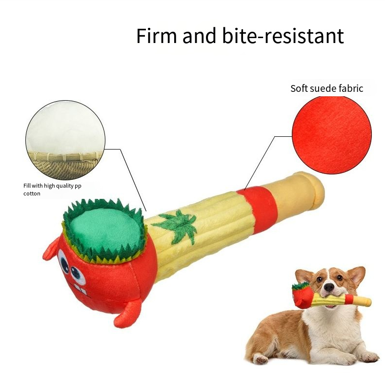 Plüsch-Quietschspielzeug für Hunde – Bissfeste Röhre & Puzzle