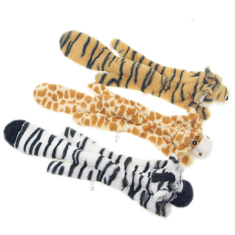Hundespielzeug Plüsch-Tier mit Sound | 6 Motive | 45 cm | Tiger, Löwe & mehr