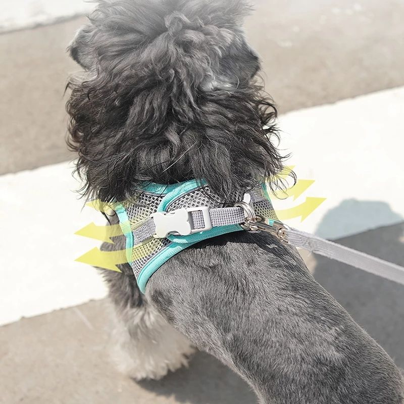 No-Pull Hundegeschirr Weste – reflektierend, atmungsaktiv, S–XL, 3 Farben
