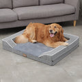 Hundesofa Kissen für mittlere & große Hunde – warm, waschbar & abnehmbar, Grau, 3 Größen