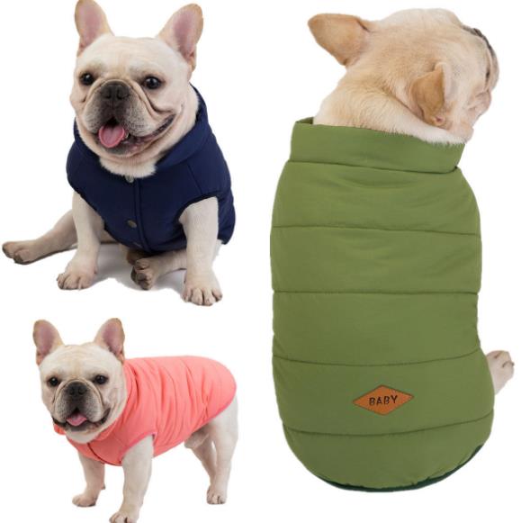 Hunde-Weste im Bulldoggen-Stil - Polyester | 3 Farben | S-XXL | Bequem und stylisch
