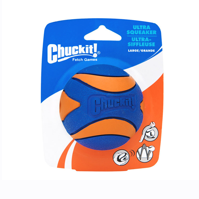 Bissfester Nylonseil-Gummiball für Hunde – mit & ohne Quietscher, 5–10 cm, Einzel & Sets