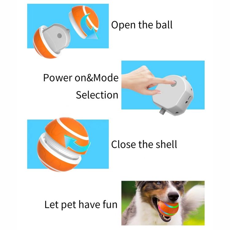 Elektrischer Hunde-Spielball | Smart | Automatisch oder Fernbedienung | IP54 | 3 Farben