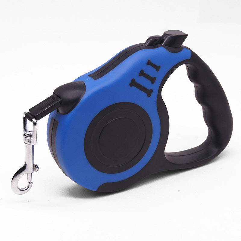 Automatische Einzieh-Hundeleine | 3M & 5M | ABS+Nylon | 7 Farben | Einhand-Bremse