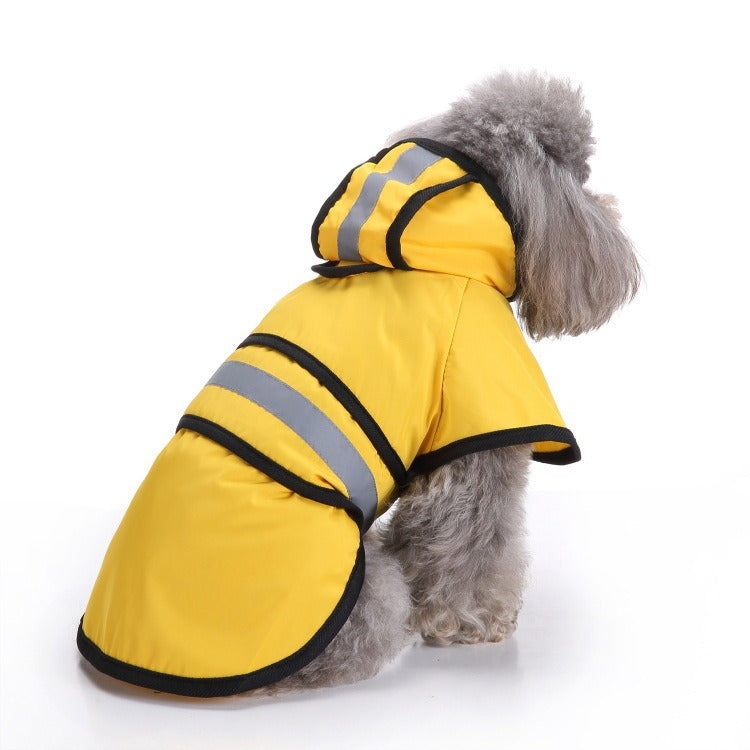 Reflektierender HundeRegenmantel – für kleine Hunde, S–4XL, 3 Farben