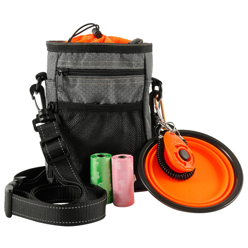Multifunktionale Hundetraining-Tasche – mit Faltnapf, Clicker & Kotbeutel