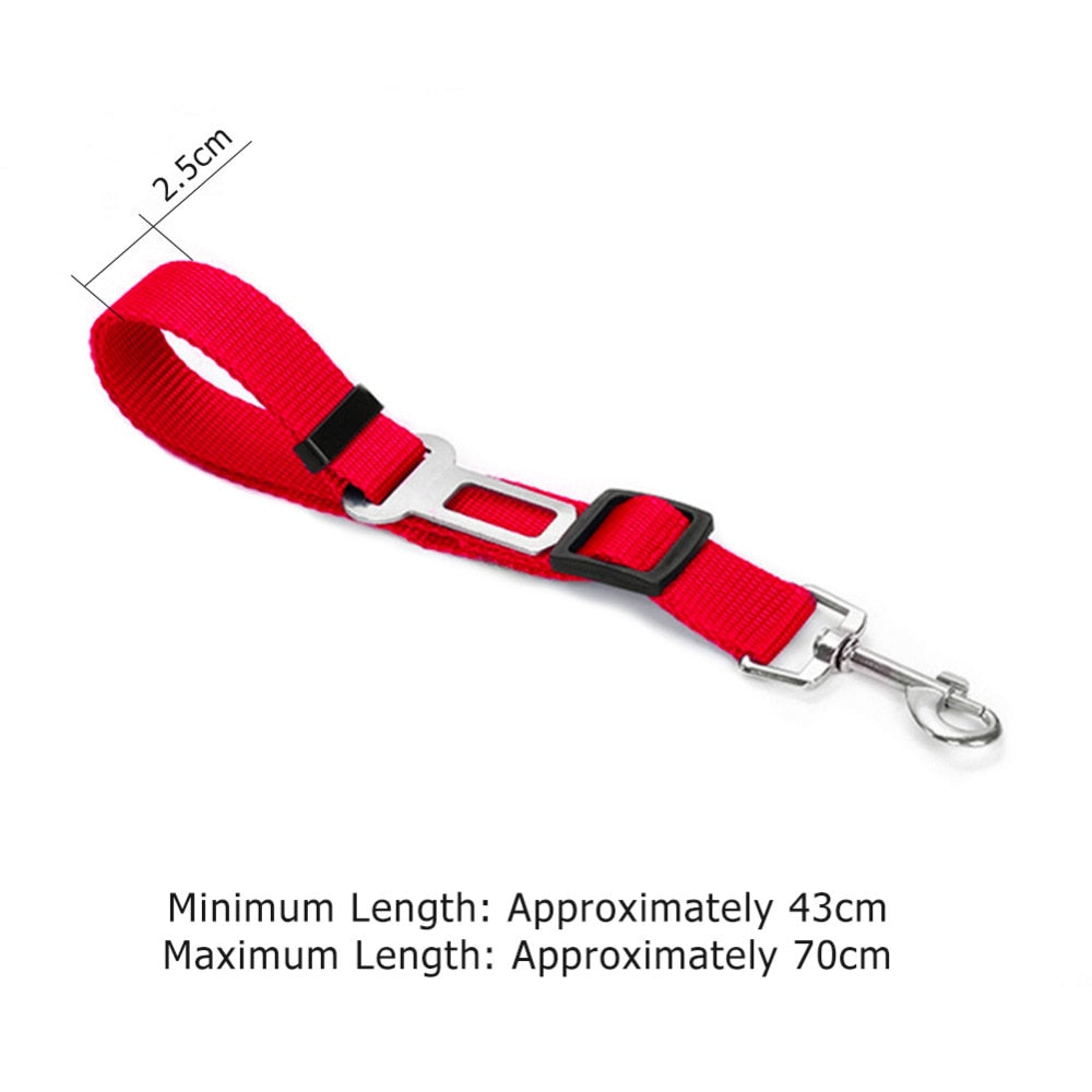 Hunde-Autosicherheitsgurt – verstellbar 43–70 cm, 4 Farben