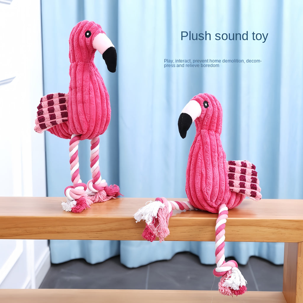 Süßes Cord-Plüschtier für Hunde – Quietscher & bissfest