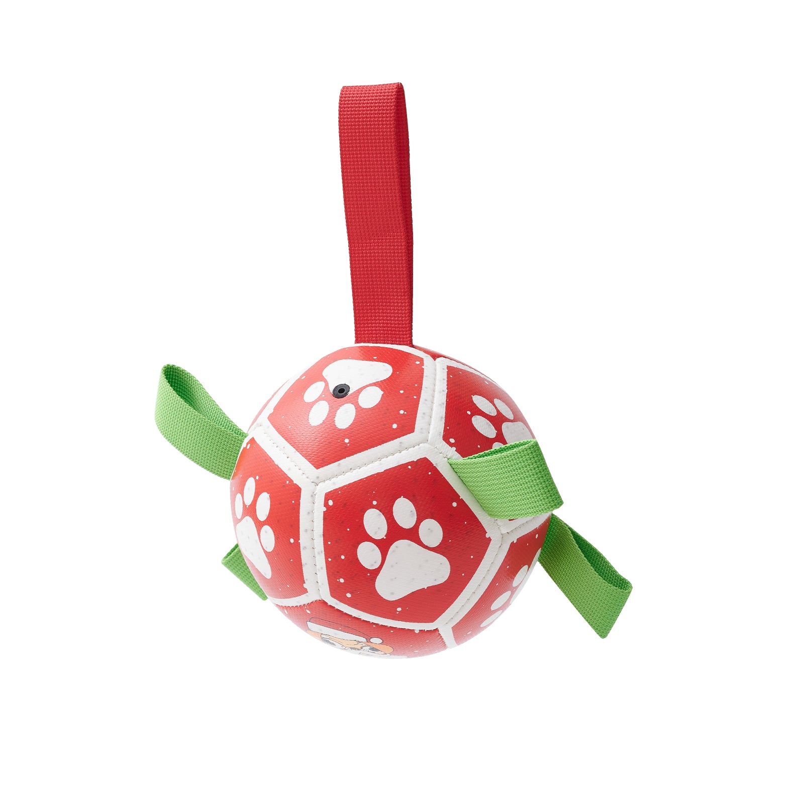 Hundefußball mit Griffen – Interaktives Zerrspielzeug (Weihnachten & Halloween)