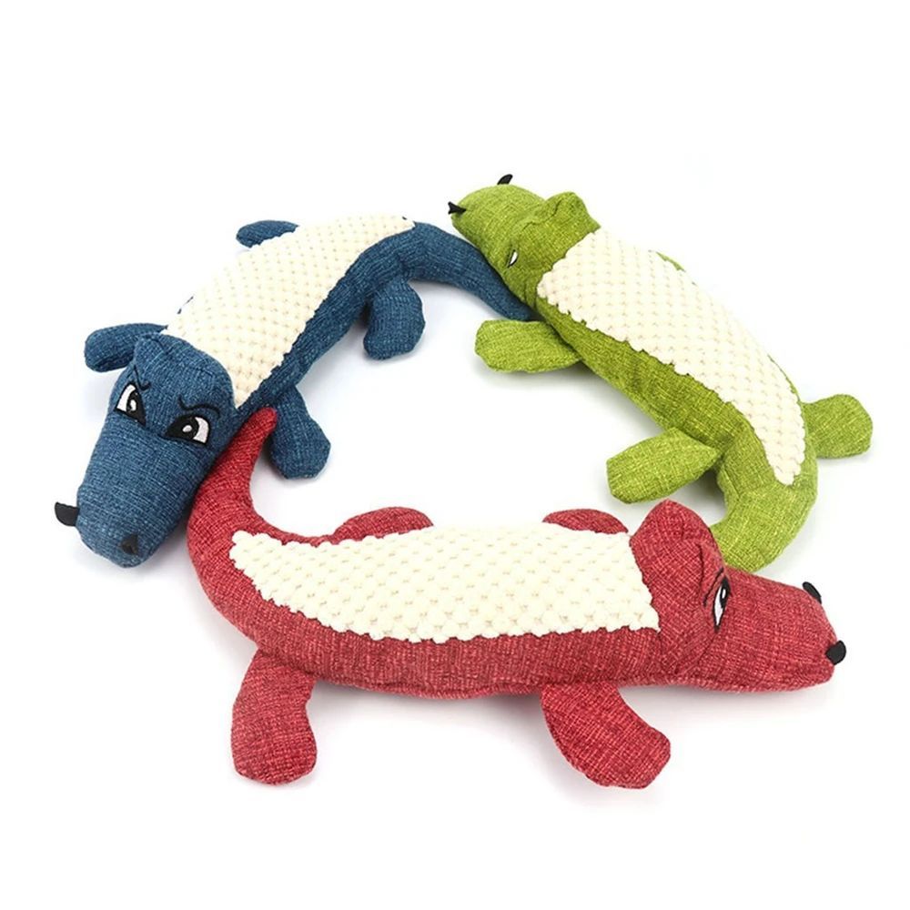 Plüsch-Quietschspielzeug aus Leinen für Hunde – Puzzle, Training & Beruhigung