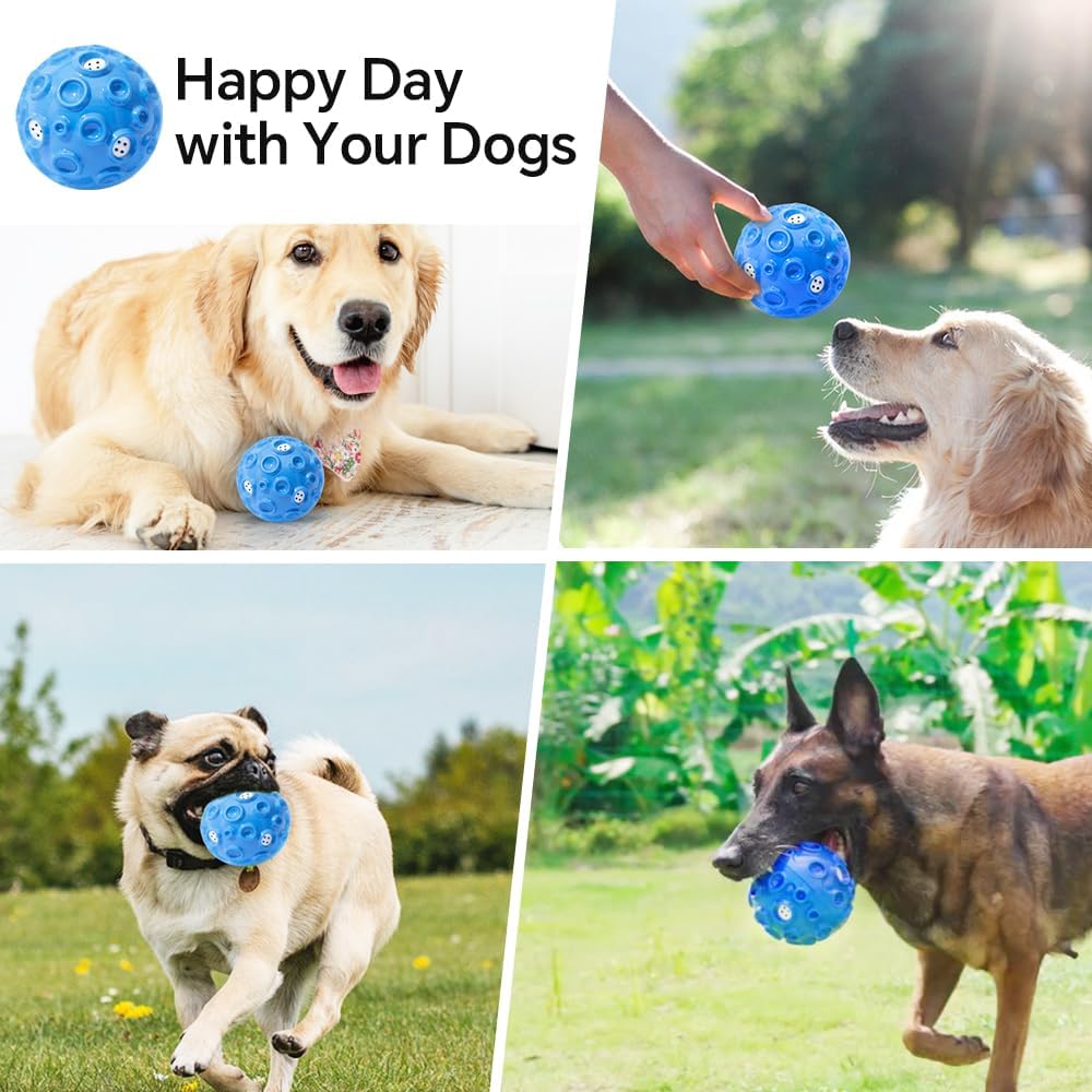 Interaktiver Quietschball für Hunde – Naturkautschuk, Zahnpflege & Stressabbau