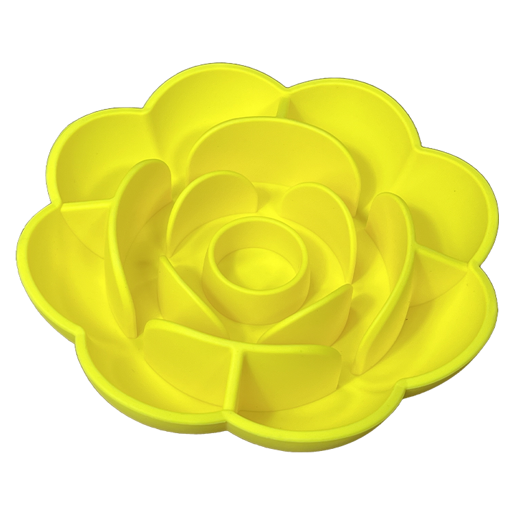 Lick-Napf Slow Feeder Blumen-Design – Portabel, 6 Farben