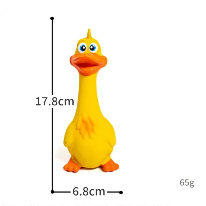 Quietschende Latex-Ente für Hunde – interaktiv, bissfest & langlebig