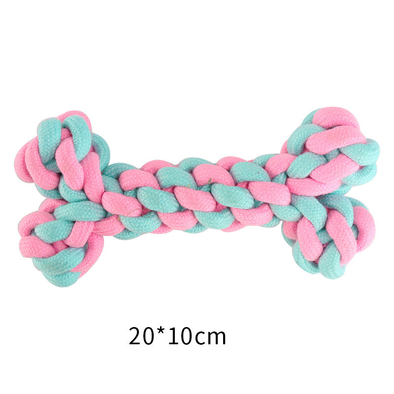 Baumwoll-Knotenspielzeug für Hunde – Kauspielzeug, Molar, 12 Varianten & Sets