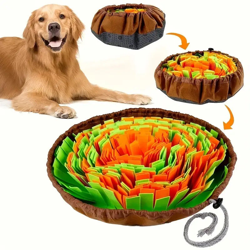 Herzförmiges Schnþffelpad für Hunde – IQ-Puzzle, Slow-Feeding & Trainingsdecke