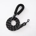 Hundeleine mit Schaumstoffgriff – Nylon-Rundseil, 8 Farben