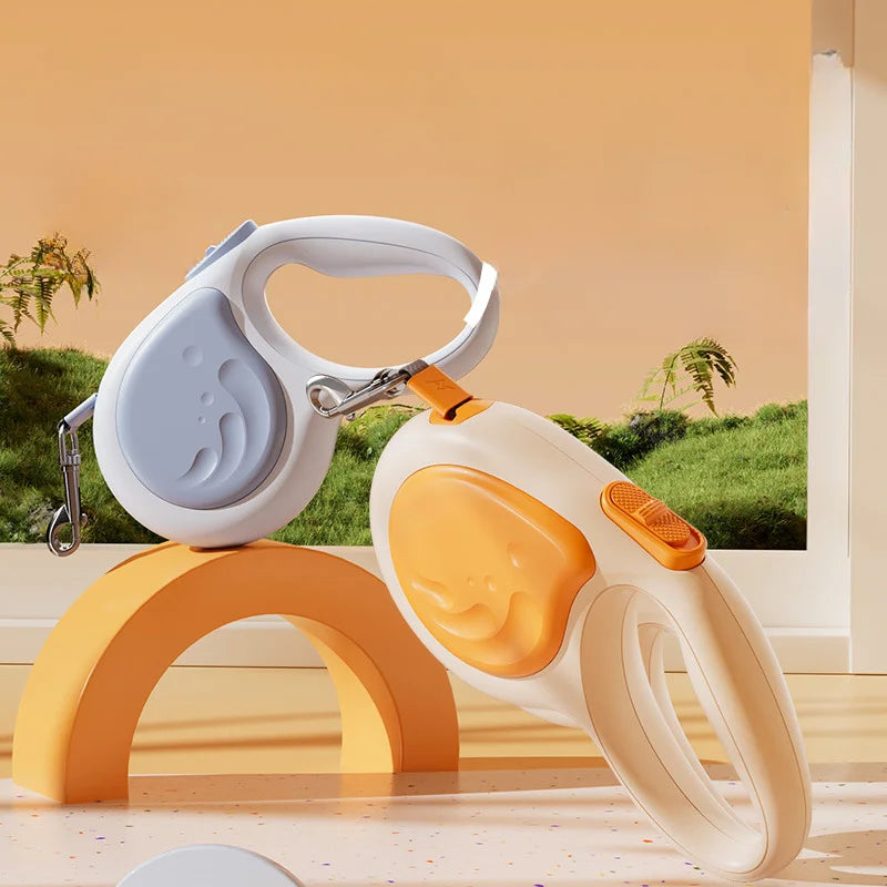 Einziehbare Hundeleine Nylon – automatisch, 3 m / 5 m, 3 Farben, für kleine & mittlere Hunde & Katzen