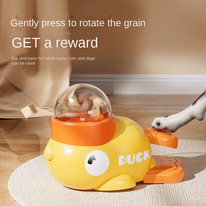 Snackspender "Gelbe Ente" – interaktives Druckspiel für Hunde, ABS