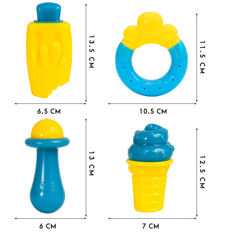 Kühl-Kauspielzeug Hund – Frozen Donut & Eis Design | Bissfest aus TPR
