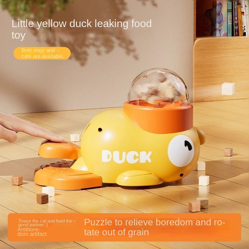 Snackspender "Gelbe Ente" – interaktives Druckspiel für Hunde, ABS