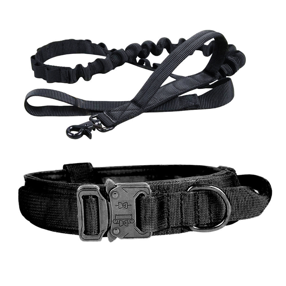 Taktisches Hundehalsband & Leine für Outdoor & Training – 8 Farben, M bis XL, auch als Set