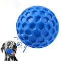 Waben-Kauball für Hunde – Naturkautschuk, quietschend, 8 cm