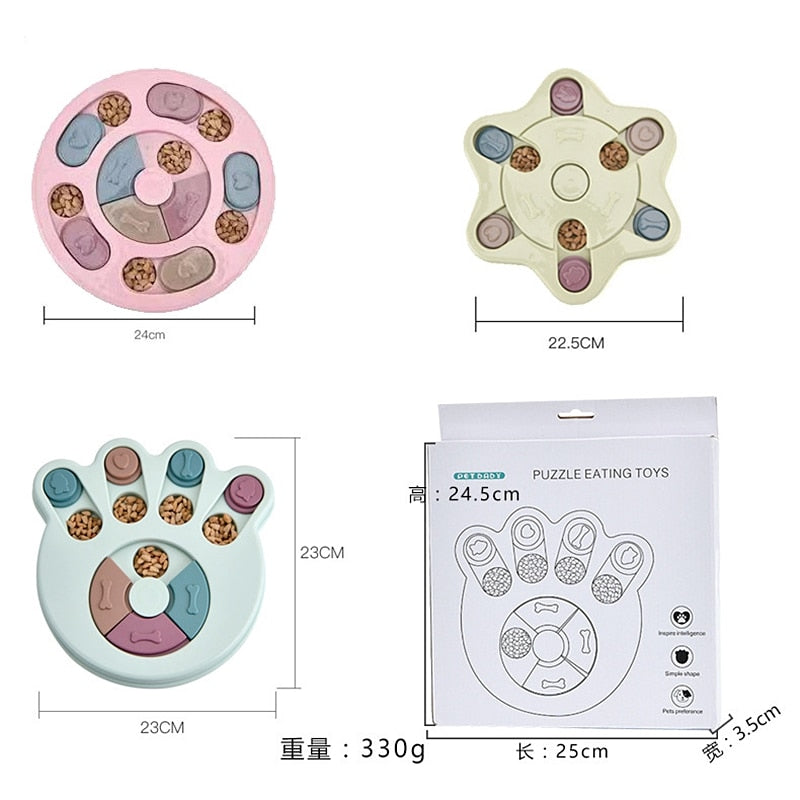 Slow Feeder Napf für Hunde – IQ-Puzzle Fressnapf gegen hastiges Fressen, 3 Typen