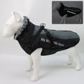 Wasserdichte Hundejacke mit Pelzkragen - Reflektierend | 5 Farben | XL-6XL | Fuer grosse Hunde