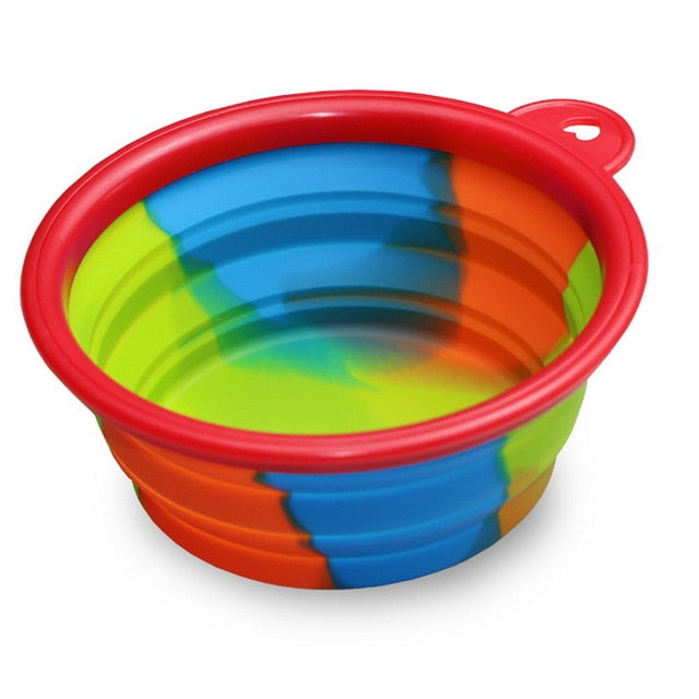 Portabler Silikon Faltnapf – 350ml, 24 Farben, für Wasser & Futter