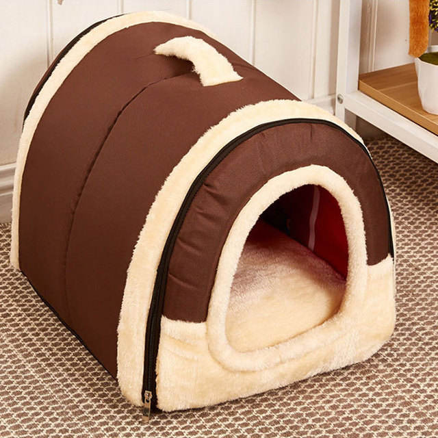 Hundehütte aus Stoff – abnehmbares Hundebett & Katzenzwinger | 6 Designs | S & M