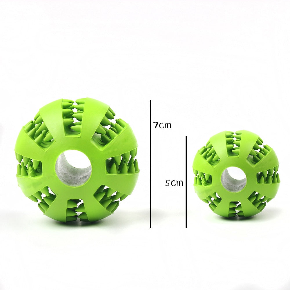 Hunde-Zahnpflegeball Naturkautschuk | Minzgeschmack | 6 Farben | 5–7 cm