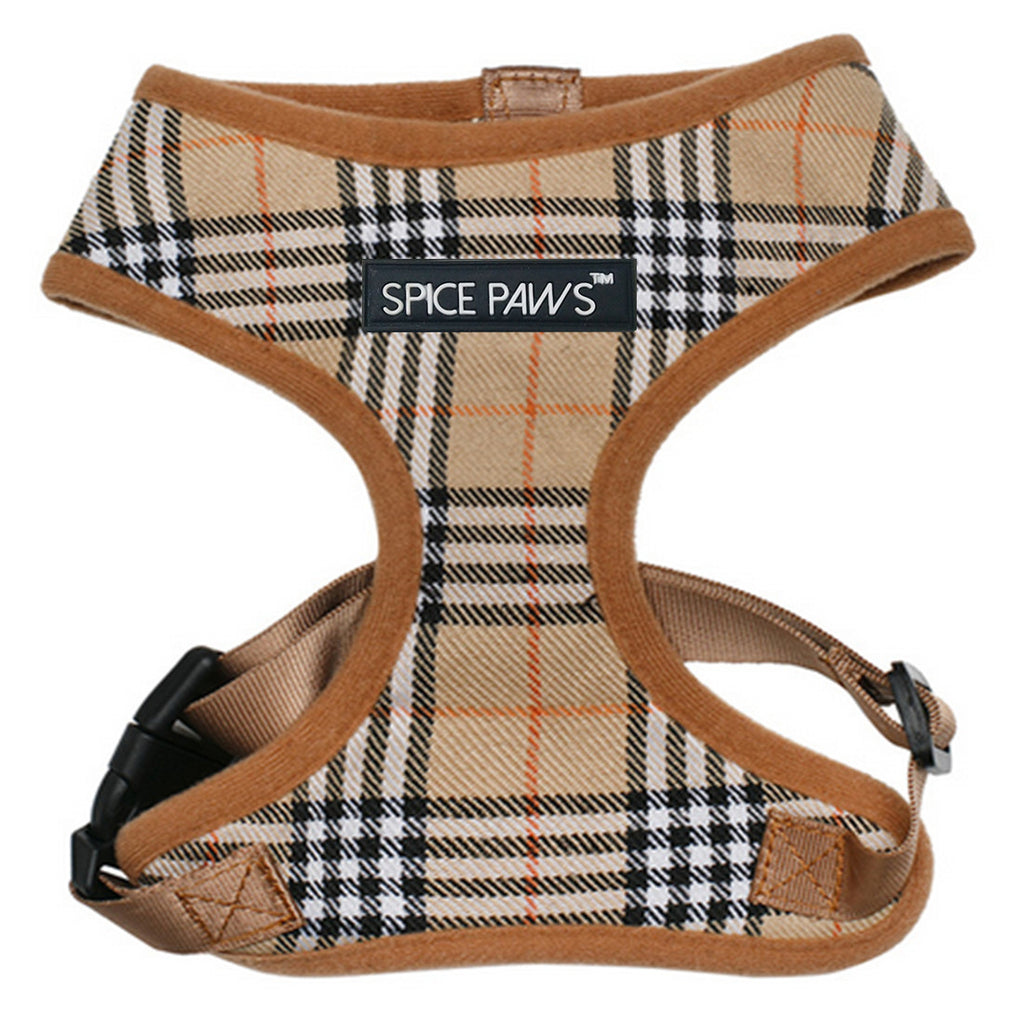Hundegeschirr Weste Karo-Design – Verstellbar, Polyester, XS–XL