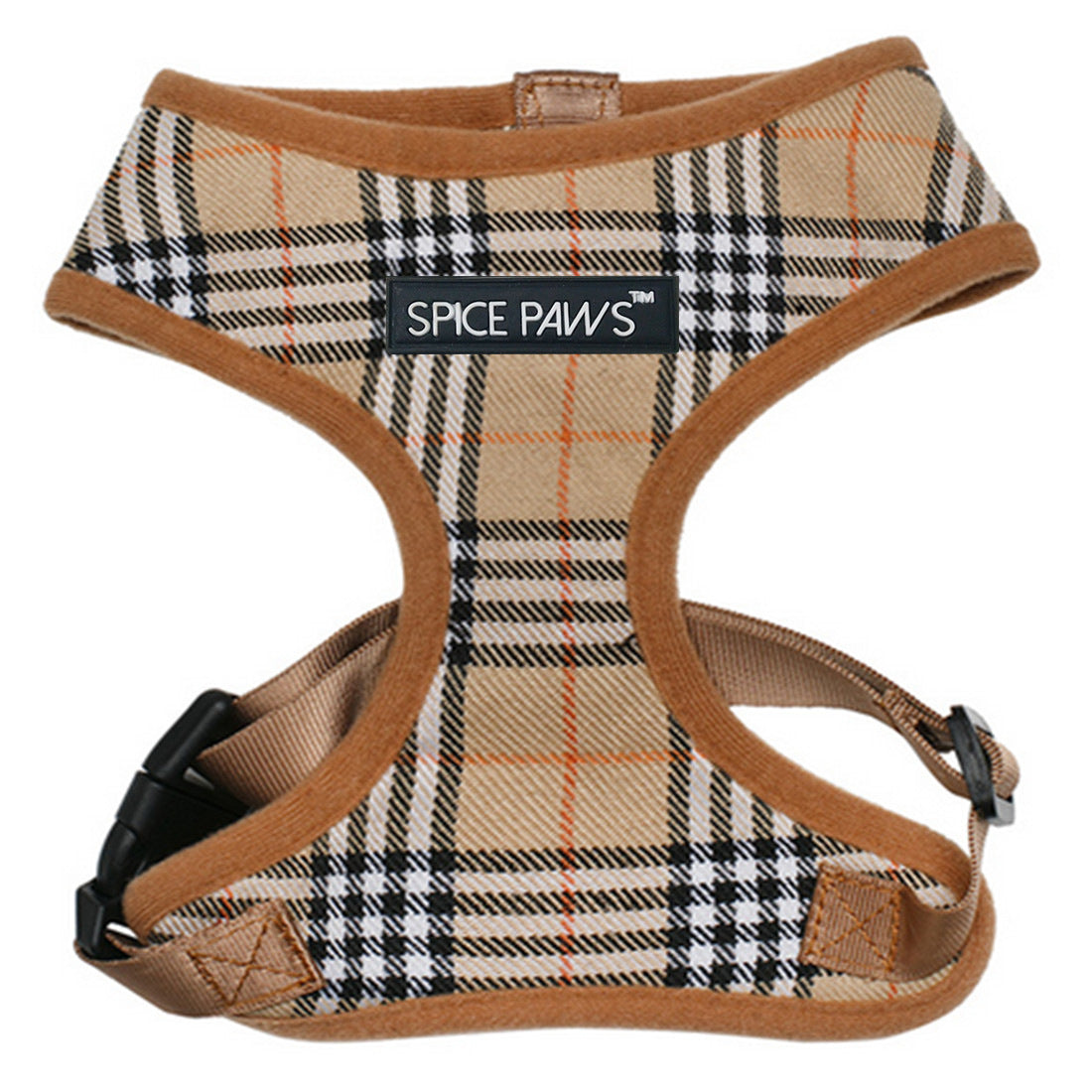 Hundegeschirr Weste Karo-Design – Verstellbar, Polyester, XS–XL