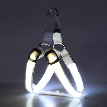 LED-Brustgeschirr für Hunde & Katzen – leuchtend, XS–XL, 8 Farben