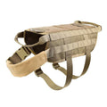 K9 Tactical Molle-Weste fuer Hunde - 600D Nylon | Wasserdicht | 3 Farben | M-XL | Jagd und Training