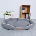 Ovales Wildleder-Hundebett für mittlere & große Hunde – 6 Farben, S bis XXL