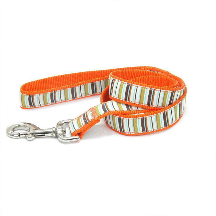 Hundegeschirr mit Leine | Nylon Streifen-Design | S, M, L