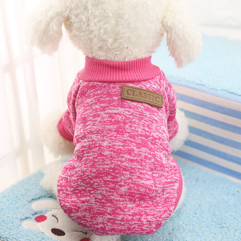 Hundepullover aus 100% Baumwolle - Klassisch | 11 Farben | XS-XXL | Ganzjaehrig | Kleine Hunde