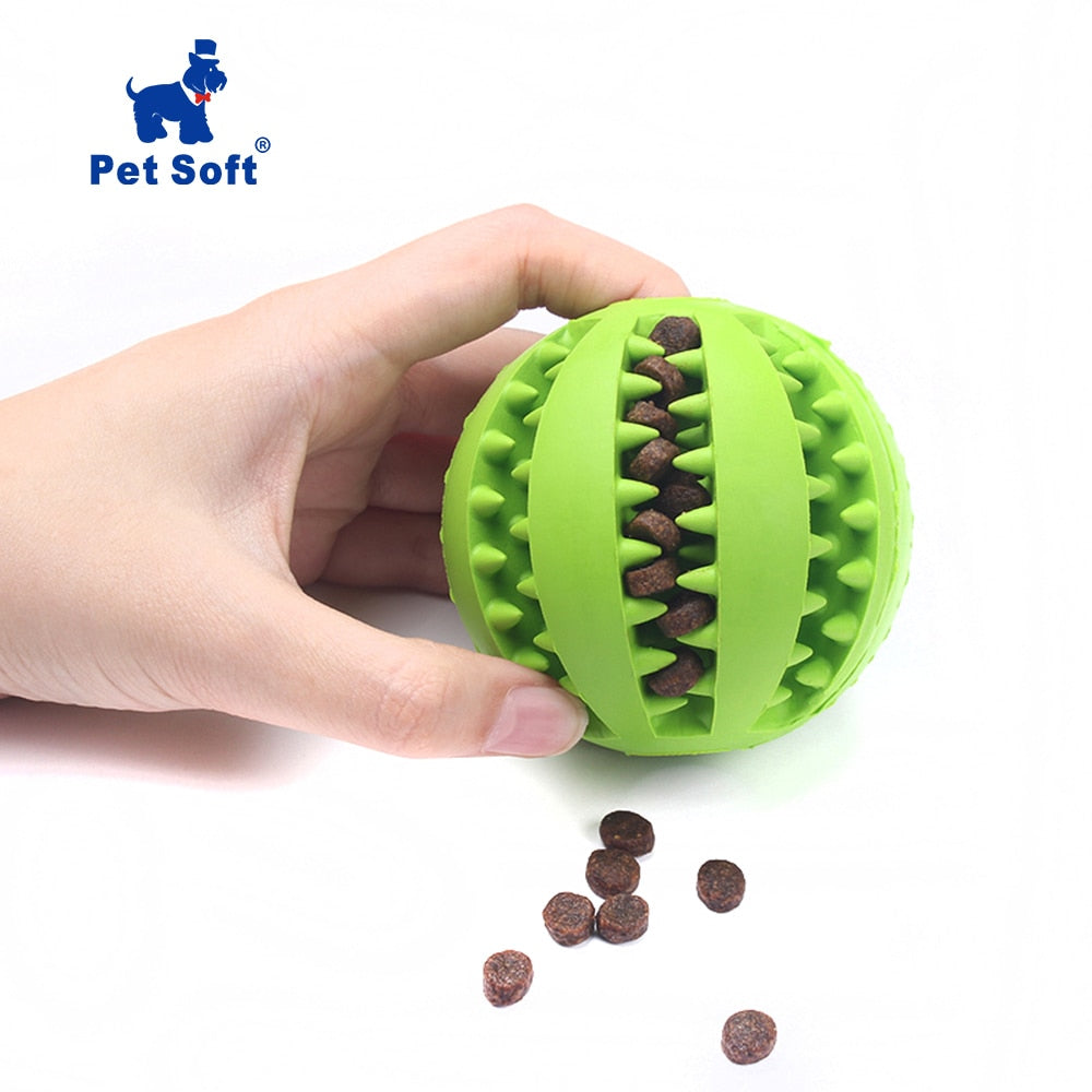 Hunde-Zahnpflegeball Naturkautschuk | Minzgeschmack | 6 Farben | 5–7 cm